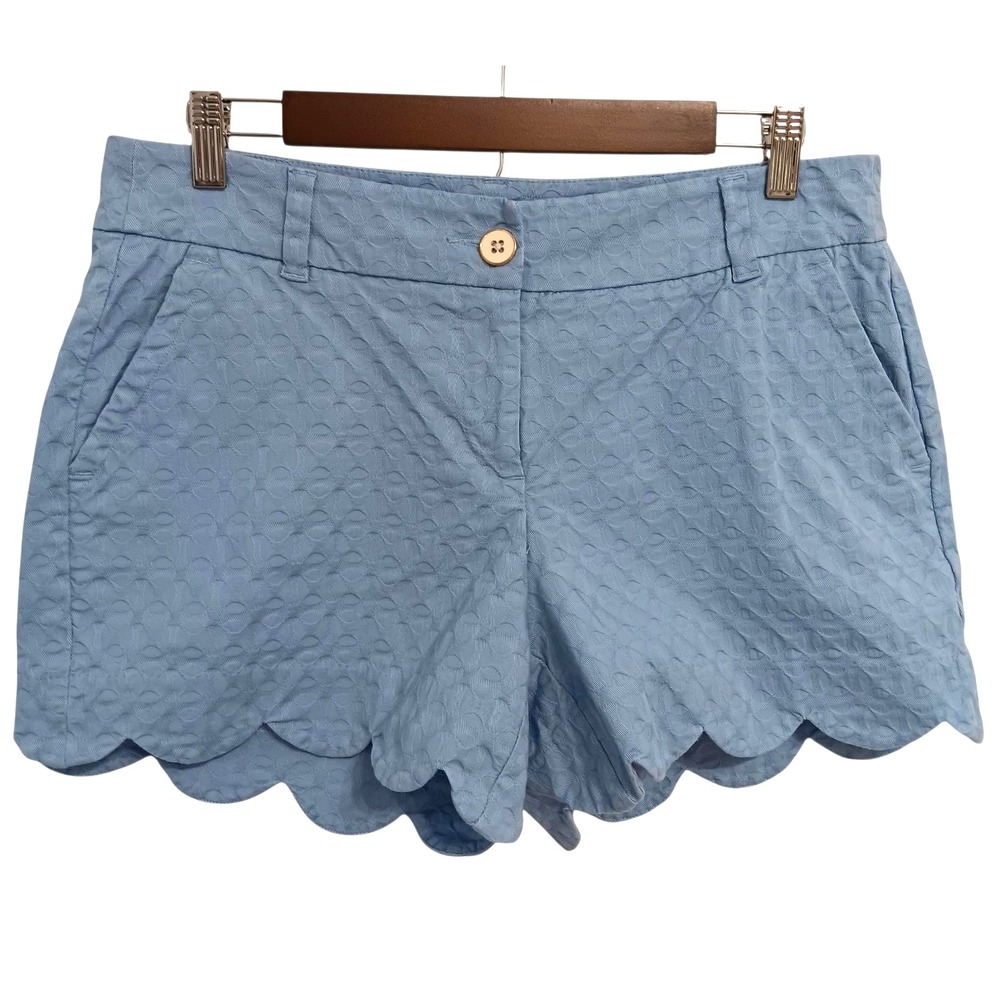 Crown & Ivy Shelbyโ Shorts Size 6 Baby Bluen Preppy Summer Cotton Stretch